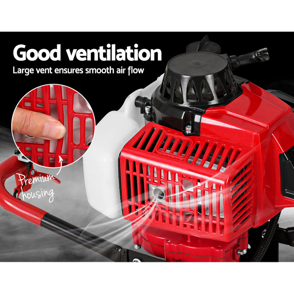 Giantz Petrol Post Hole Digger Motor Only Engine Red