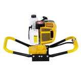 Giantz 74CC Post Hole Digger Motor Only Petrol Engine Yellow - Side View