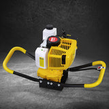 Giantz 74CC Post Hole Digger Motor Only Petrol Engine Yellow - Close-Up Angle
