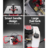 Giantz Post Hole Digger Motor Only Petrol Engine Red - Rear View