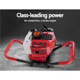 Giantz 80CC Petrol Post Hole Digger Extension Auger Bits Kit - 45-Degree Angle