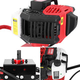 Giantz 65CC Post Hole Digger Motor Only Petrol Engine Red - 45-Degree Angle