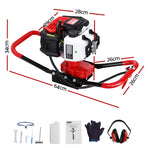Giantz Post Hole Digger Motor Only Petrol Engine Red