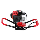 Giantz Post Hole Digger Motor Only Petrol Engine Red - Top-Down View