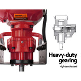 Giantz 66CC Post Hole Digger 200mm Petrol Drill Extension Auger Bits - 45-Degree Angle