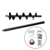 Giantz 66CC Post Hole Digger 200mm Petrol Drill Extension Auger Bits - Close-Up Angle