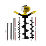Giantz 80CC Petrol Post Hole Digger Auger Extension Bits Kits - Front View