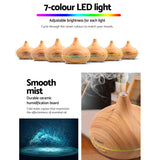 Devanti Aroma Diffuser Aromatherapy Humidifier 300ml - 45-Degree Angle