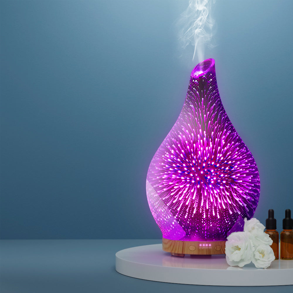 Devanti 4-in-1 Aromatherapy Diffuser with 3D Night Light and Humidifier - 100ml