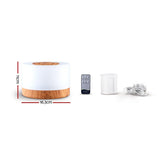 Devanti Aroma Diffuser Aromatherapy Light Wood 500ml - Front View