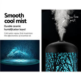 Devanti Aroma Diffuser Aromatherapy Black 160ml - 45-Degree Angle