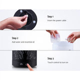 Devanti Aroma Diffuser Aromatherapy Black 160ml - Rear View