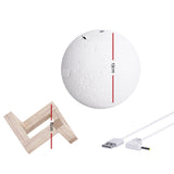 Devanti Aroma Diffuser Aromatherapy Moon Lamp 880ml - Front View