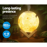 Devanti Aroma Diffuser Aromatherapy Moon Lamp 880ml - 45-Degree Angle
