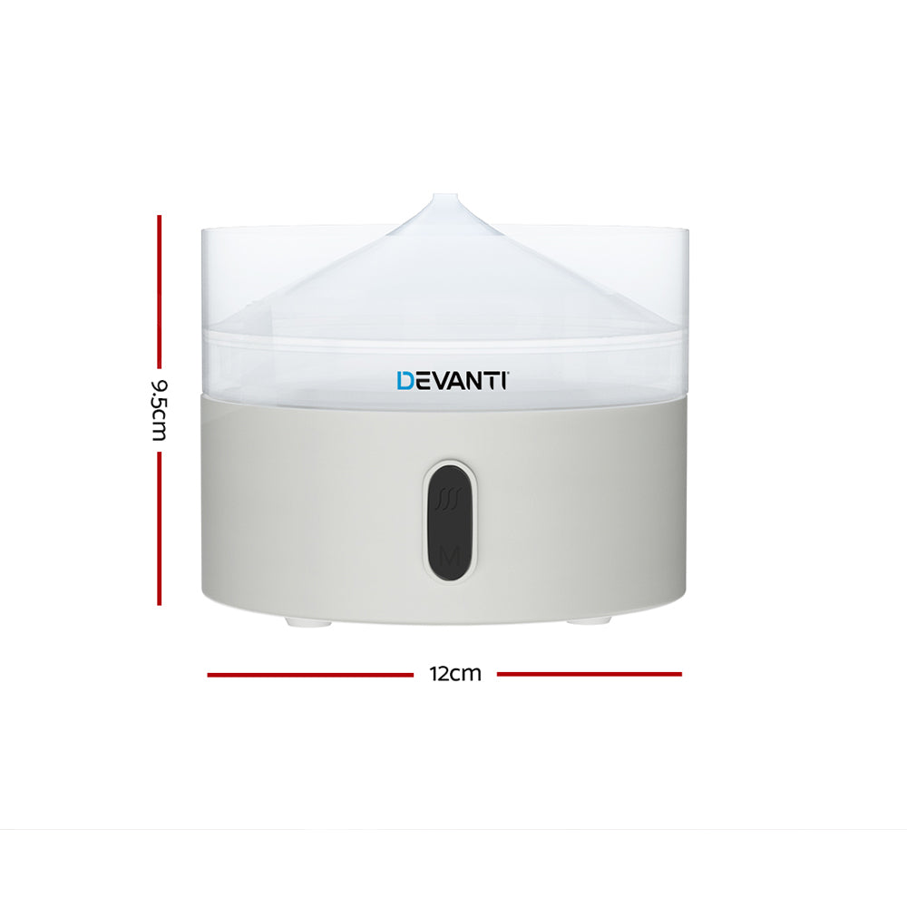 Devanti Ultrasonic Essential Oil Aroma Diffuser with Himalayan Salt Crystals - 220ml