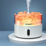 Devanti Ultrasonic Essential Oil Aroma Diffuser with Himalayan Salt Crystals - 220ml - Low Angle