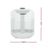 Devanti 4-in-1 Ultrasonic Aroma Diffuser and Humidifier with 1L Capacity - Front View