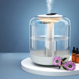 Devanti 4-in-1 Ultrasonic Aroma Diffuser and Humidifier with 1L Capacity - Low Angle