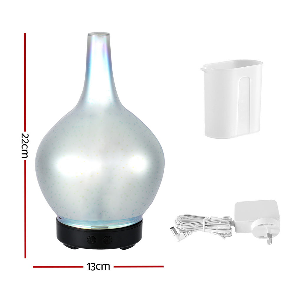 Devanti 4-in-1 Ultrasonic Aroma Diffuser with 3D Light Effect and Humidifier