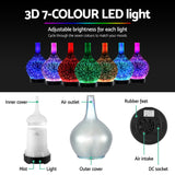 Devanti 4-in-1 Ultrasonic Aroma Diffuser with 3D Light Effect and Humidifier - Top-Down View