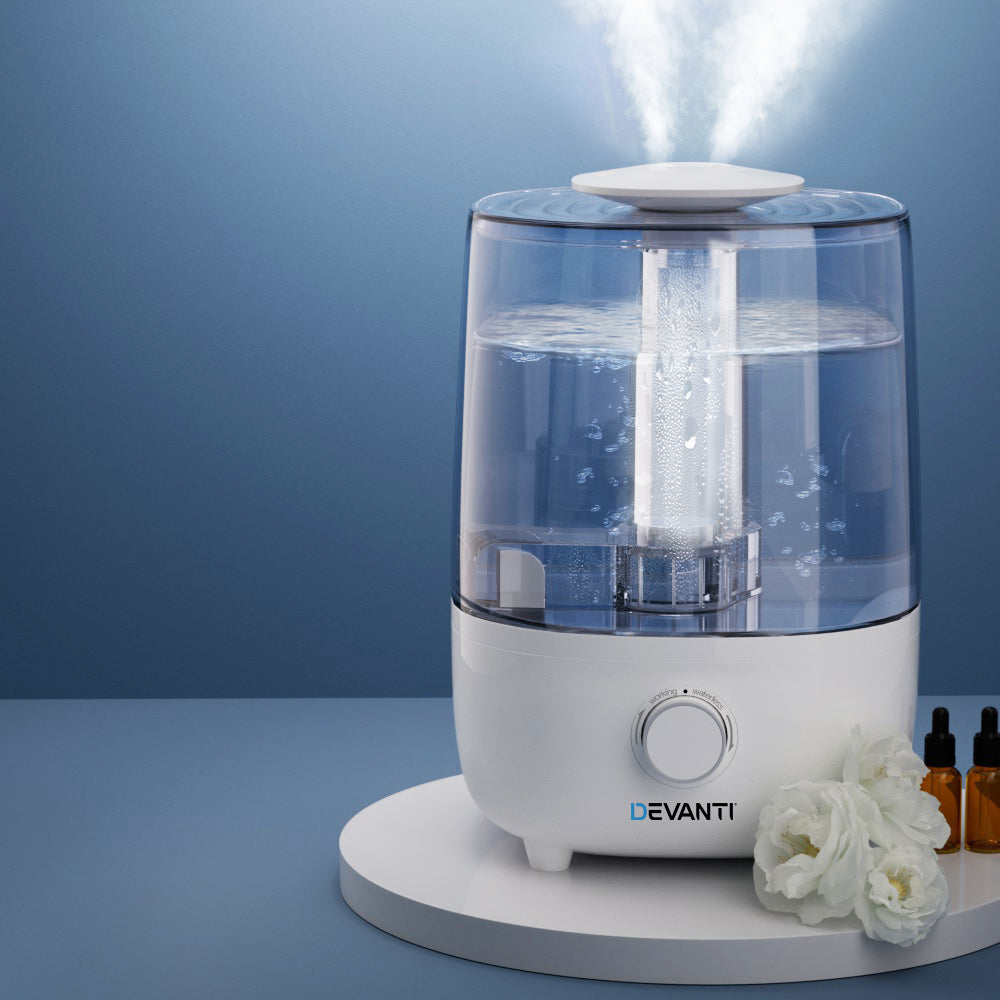 Devanti 4L Ultrasonic Aromatherapy Humidifier and Diffuser