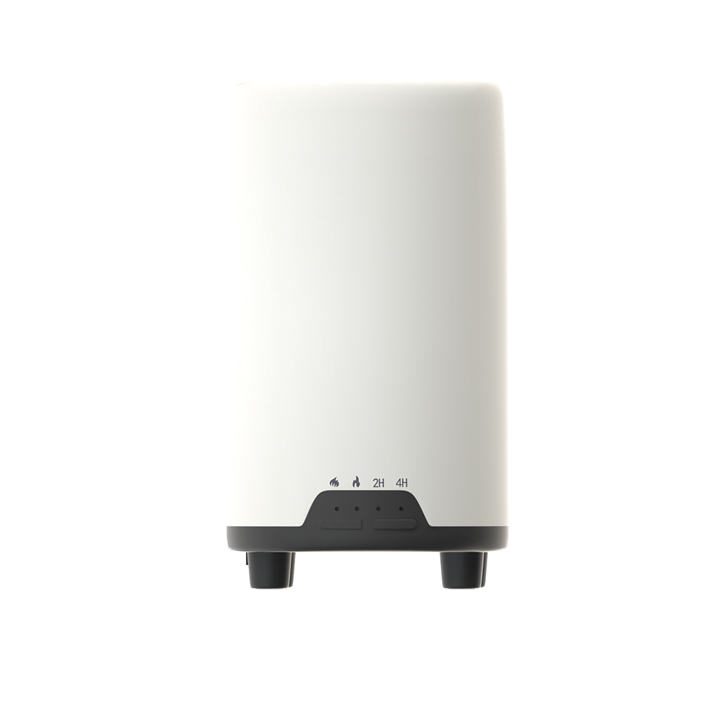 Devanti Ultrasonic Aroma Diffuser with Simulated Flame Effects - 240ml Aromatherapy Humidifier and Night Light