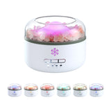 Devanti 150ml Salt Lamp Aroma Diffuser Ultrasonic Humidifier Purifier 7 LED Colors - Low Angle