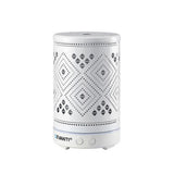 Devanti Ultrasonic Aroma Diffuser Aromatherapy 100ml LED Lights Iron Humidifier Forest - Front View