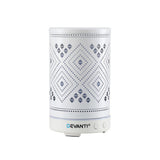 Devanti Ultrasonic Aroma Diffuser Aromatherapy 100ml LED Lights Iron Humidifier Forest - Top-Down View
