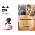 Devanti Aroma Diffuser Aromatherapy Light Wood 130ml, image 5
