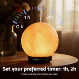 Devanti Ultrasonic Aroma Diffuser Aromatherapy Moon Lamp 100ml - Close-Up Angle