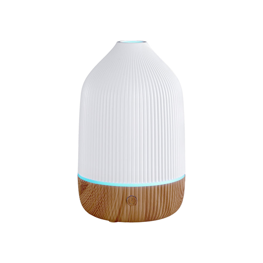 Devanti Ultrasonic Aroma Diffuser Aromatherapy 100ml LED Lights Iron Humidifier Forest