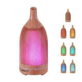 Devanti Ultrasonic Aroma Diffuser Aromatherapy 200ml LED Lights Iron Humidifier Forest Light wood grain - Front View