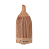 Devanti Ultrasonic Aroma Diffuser Aromatherapy 200ml LED Lights Iron Humidifier Forest Light wood grain - Top-Down View