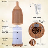 Devanti Ultrasonic Aroma Diffuser Aromatherapy 200ml LED Lights Iron Humidifier Forest Light wood grain - Extra Image