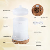 Devanti Ultrasonic Aroma Diffuser Aromatherapy 200ml LED Lights Iron Humidifier Forest - Extra Image