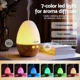 Devanti Ultrasonic Aroma Diffuser Aromatherapy 130ml LED Lights Iron Humidifier Forest - 45-Degree Angle