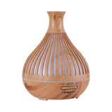 Devanti Ultrasonic Aroma Diffuser Aromatherapy 400ml LED Lights Iron Humidifier Forest Light wood grain - Top-Down View
