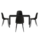 Oikiture 4-Seater Dining Set 1.2m Rectangular Table and Chairs - Extra Image
