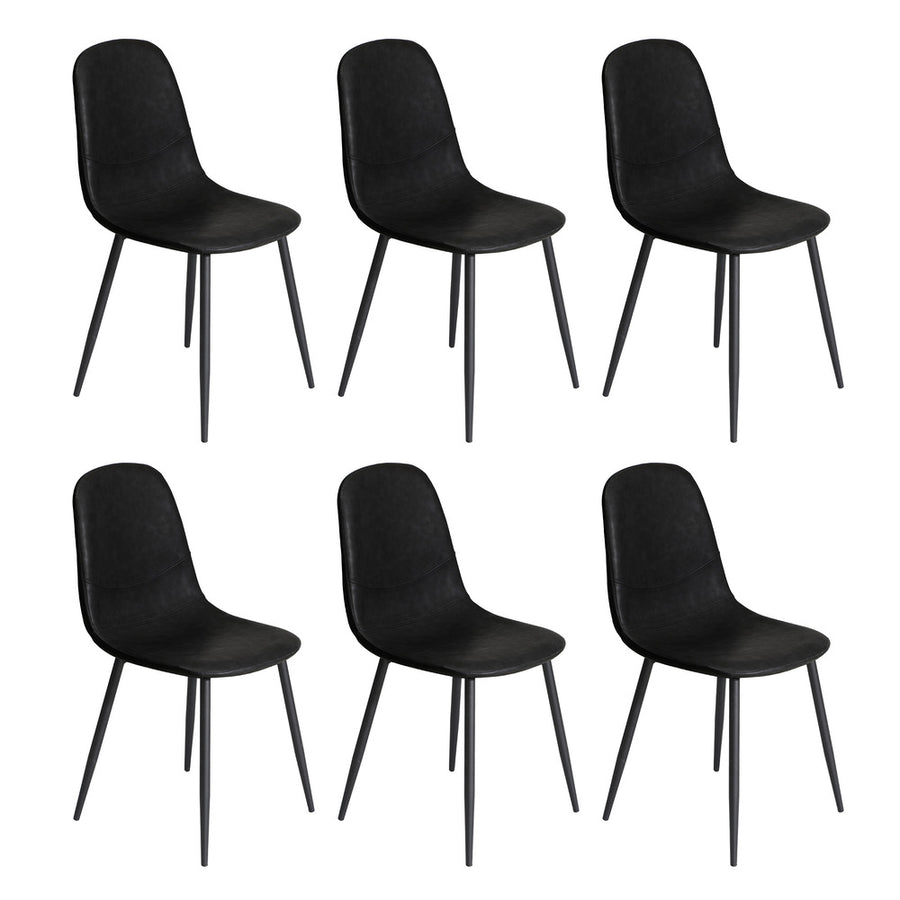Oikiture 6-Seater Dining Set 1.4m Rectangular Table and Chairs