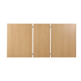 Oikiture 200cm Extendable Dining Table with 6PCS Dining Chairs PU Leather White - Low Angle