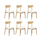 Oikiture 200cm Extendable Dining Table with 6x Dining Chairs PU Leather Natural