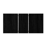 Oikiture 160cm Extendable Dining Table with 6PCS Chairs PU Leather - Top-Down View