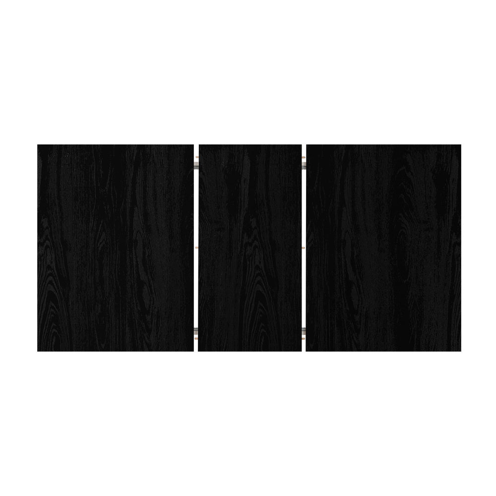 Oikiture 160cm Extendable Dining Table with 4x Dining Chairs PU Leather Black