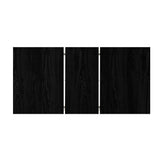 Oikiture 160cm Extendable Dining Table with 4x Hans Wegner Dining Chairs Black