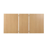 Oikiture 160cm Extendable Dining Table with 6x Hans Wegner Dining Chairs Natural