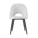 1 Set of 4 Artiss Dining Chair Boucle Sherpa