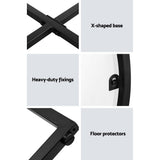 Artiss Coffee Table Round 70CM Marbel Effect - Rear View