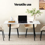 1.5M Artiss Dining Table Marble Effect, image 5