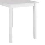 Artiss Dining Chairs and Table Dining Set 4 Cafe Chairs Set Of 5 4 Seater White - Side View